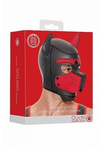 OUCH! NEOPRENE PUPPY HOOD RED