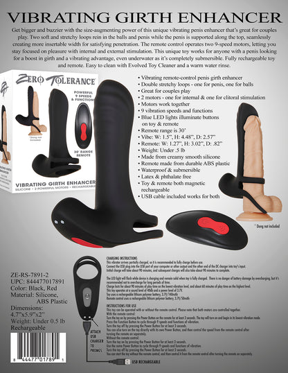 Zero Tolerance Vibrating Girth Enhancer