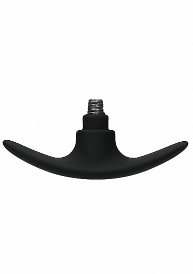 (wd) Interchangeable Butt Plug Rounded Medium Black