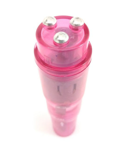 (bulk) Cloud 9 Novelties Mini Massager Pocket Rocket Pink W/ 4 Attachments