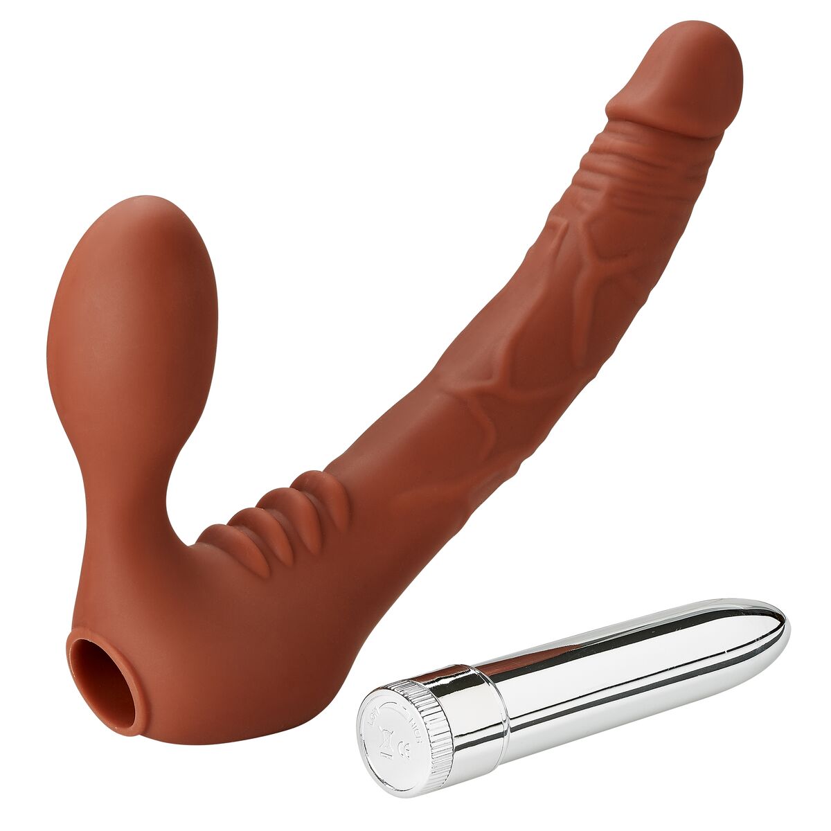 (d) Cloud 9 Strapless Dildo Br