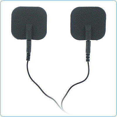 Zeus Electrosex Black Adhesive Silicone Pads Pair